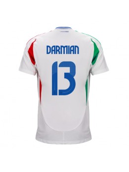 Billige Italia Matteo Darmian #13 Bortedrakt EM 2024 Kortermet